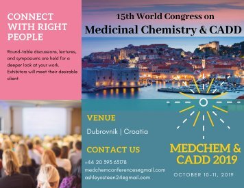 15th World Congress on Medicinal Chemistry & CADD