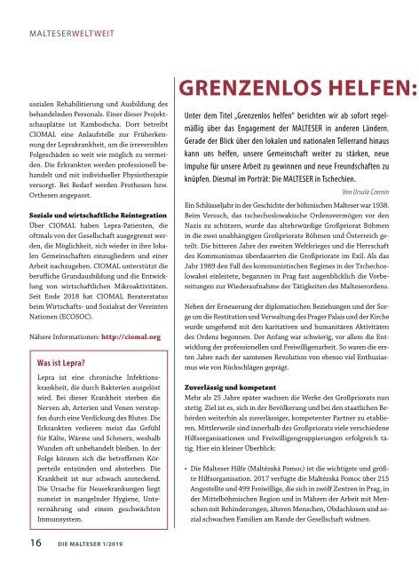 Die Malteser-Zeitung 1/2019