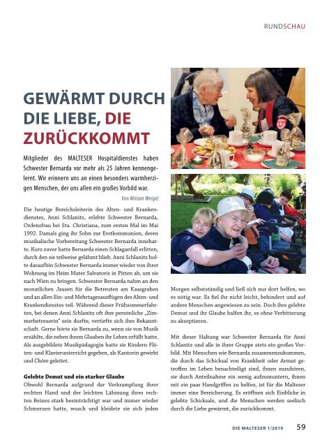 Die Malteser-Zeitung 1/2019