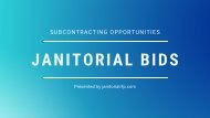 Online Request For Proposals - Janitorial bids