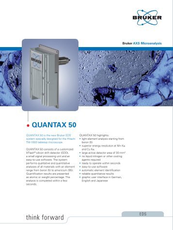 To download a Quantax 50 product flier, please