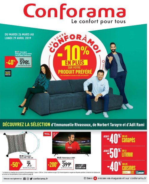 Conforama 26 Mars 29 Avril 2019