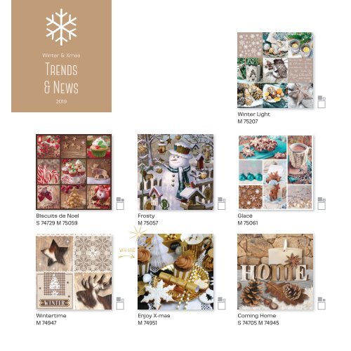 2019 NOUVEAU napkin collection autumn and xmas