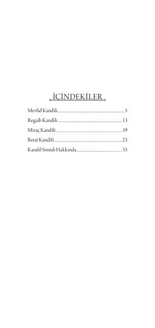 İslam’da Kandiller - Kandil Simidi