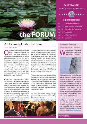 April/May 2019 FORUM