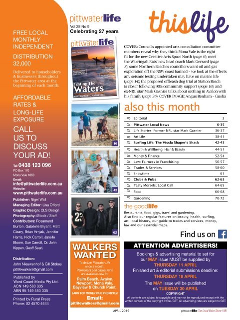 Pittwater Life April 2019 Issue