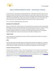 Tips to look beautiful for bride – Amrits hair n beauty