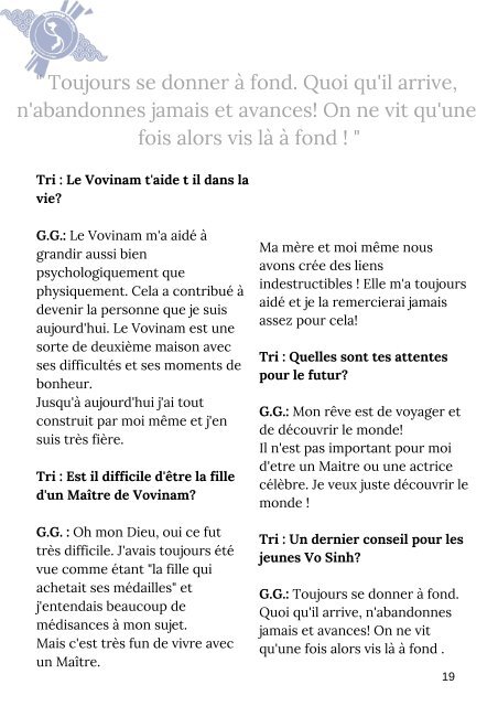 (FR)Vovinam Ulg News N°2