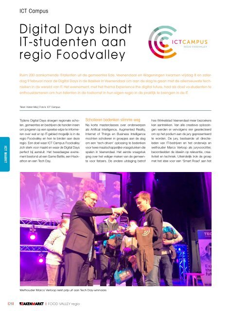 DeZakenMarkt FoodValley regio nr. 1 2019