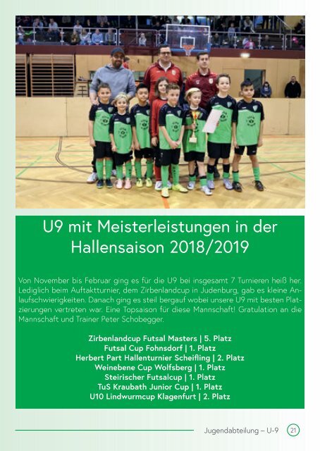 FC Zeltweg Folder Frühjahr 2019