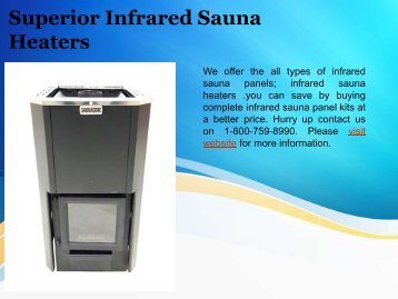 Superior Infrared Sauna Heaters