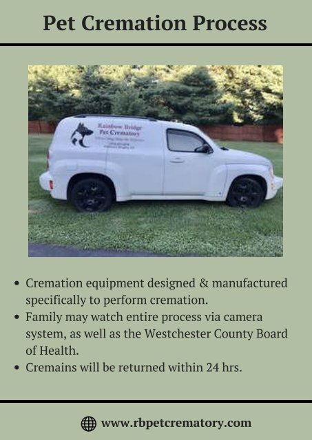 Pet Cremations Process Westchester