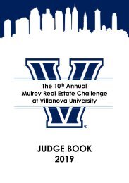 2019 Mulroy Real Estate Competition Judge Book