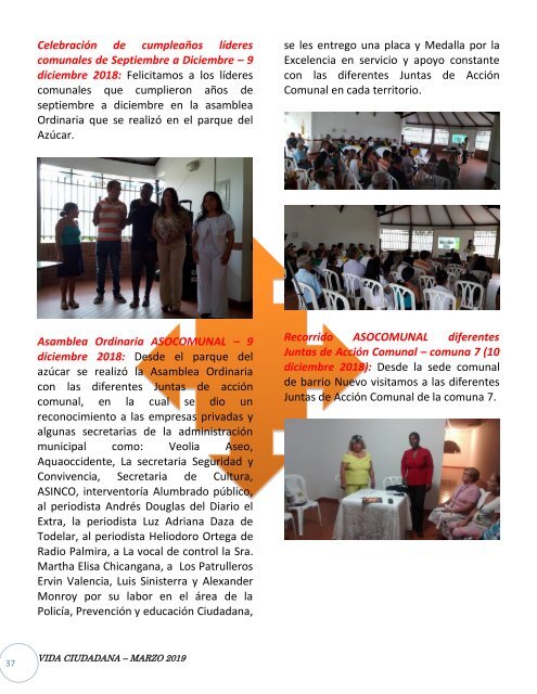 Edición No. 4 Revista Vida Ciudadana - Marzo 2019