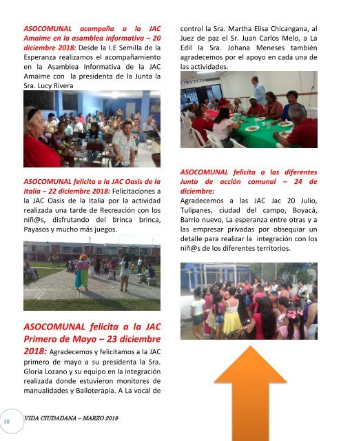 Edición No. 4 Revista Vida Ciudadana - Marzo 2019