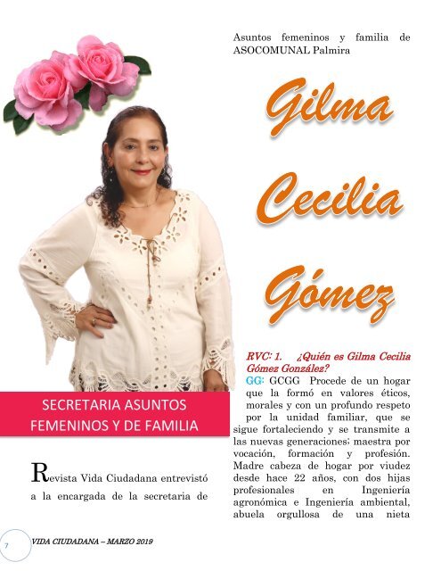 Edición No. 4 Revista Vida Ciudadana - Marzo 2019