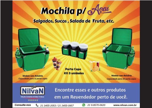 Mochila Delivery Açaí