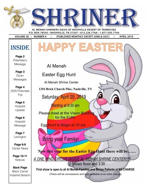 SHRINER APRIL 2019