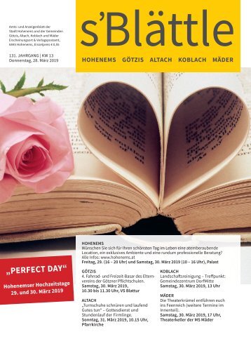 s'Blättle Nr. 13 - Do, 28. Mär. 2019