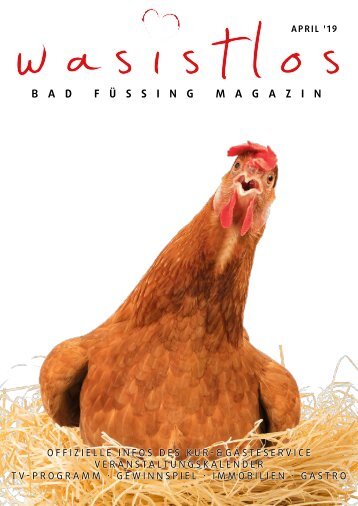 wasistlos Bad Füssing Magazin April 2019
