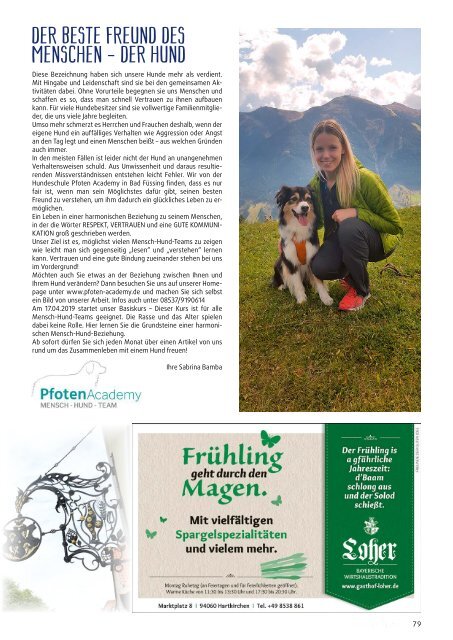 wasistlos Bad Füssing Magazin April 2019