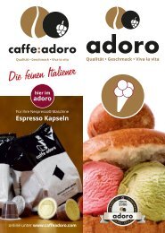 caffe adoro Kirchheim-Teck Eiskarte