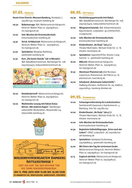 Bambolino - Das Familienmagazin für die Region Bamberg mit Landkreis Hassberge
