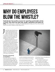 Why do employees blow the #whistle? by #Robin #Singh (Published by #ACFE)  