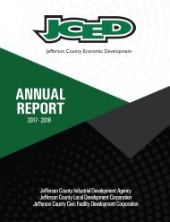 Jefferson County Economic Development Annual Report 2017-2018