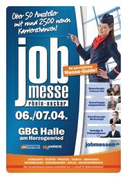 Der Messe-Guide zur 2. jobmesse rhein-neckar