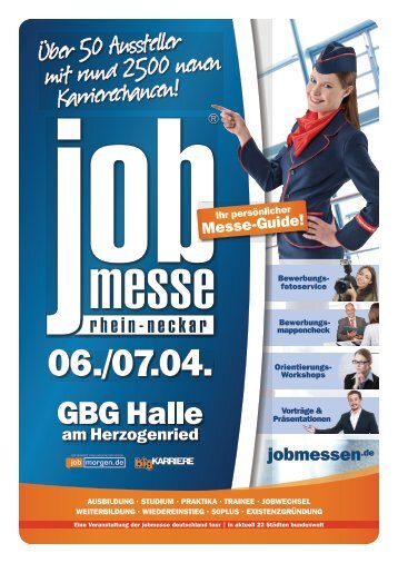 Der Messe-Guide zur 2. jobmesse rhein-neckar