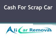 Cash For Scrap Car(alicar)