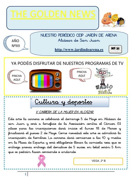 THE GOLDEN NEWS. Nº 21. 2018/2019