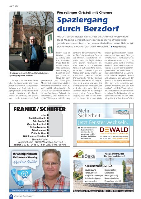 Wesselinger Stadt Magazin März 2019