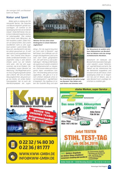 Wesselinger Stadt Magazin März 2019