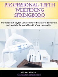 Professional Teeth Whitening Springboro