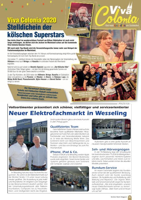 Brühler Markt Magazin März 2019