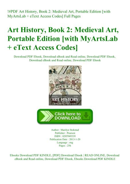 !#PDF Art History  Book 2 Medieval Art  Portable Edition [with MyArtsLab + eText Access Codes] Full Pages