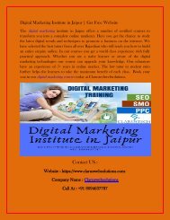 Digital Marketing Institute in Jaipur | Get Free Website