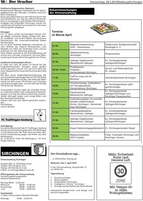 Der Uracher KW 13-2019