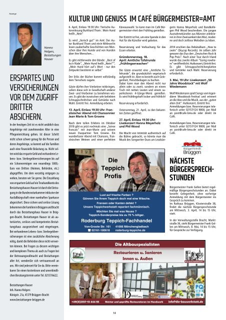 Stadtjournal Brüggen_April 2019