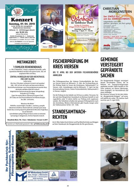 Stadtjournal Brüggen_April 2019