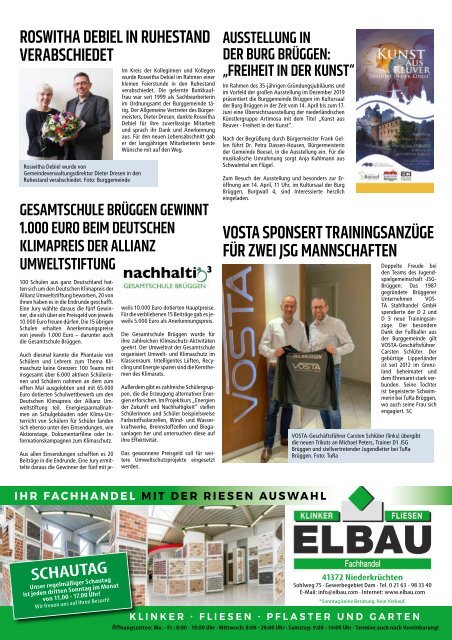 Stadtjournal Brüggen_April 2019