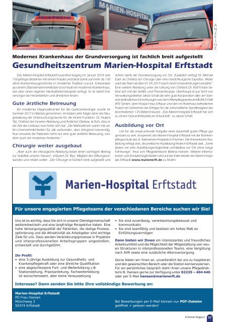 Erftstadt Magazin März 2019