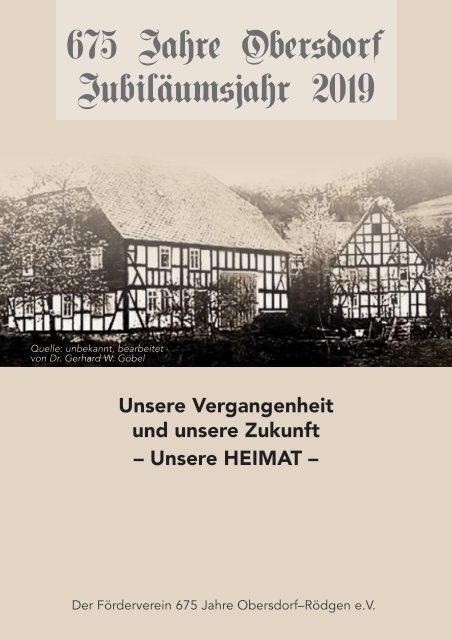 675 Jahre Obersdorf Jubiläumsbroschüre