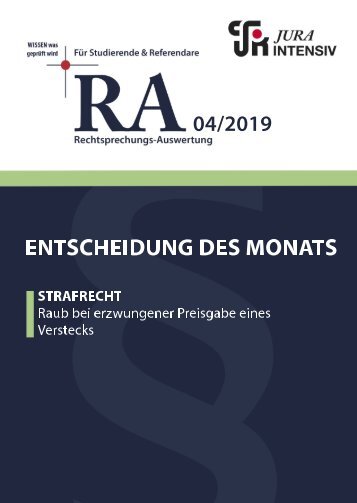 RA 04/2019 - Entscheidung des Monats