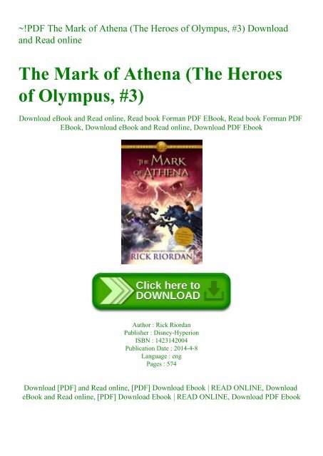 heroes of olympus the mark of athena read online