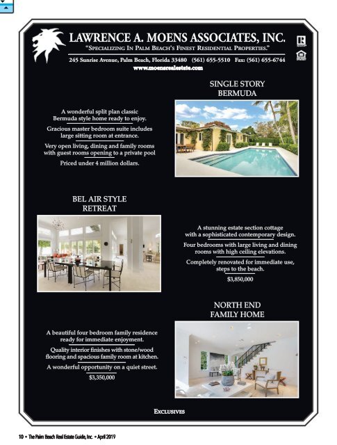 Palm Beach Real Estate Guide April 2019