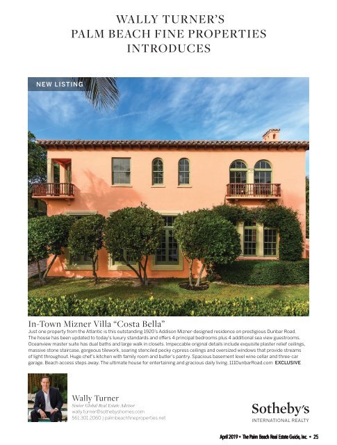 Palm Beach Real Estate Guide April 2019