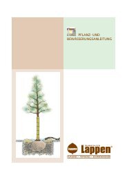 Pflanz- und Bewässerungsanleitung - Baumschulen Lappen